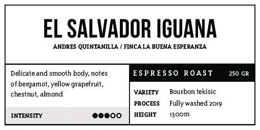 El Salvador Iguana Espresso roast